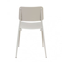 Sedia da Giardino Vega Impilabile 42x53x80 h cm in Acciaio Tortora