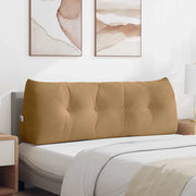 Cuscino per Schiena Marrone 140 x 24 x 50 cm Velluto