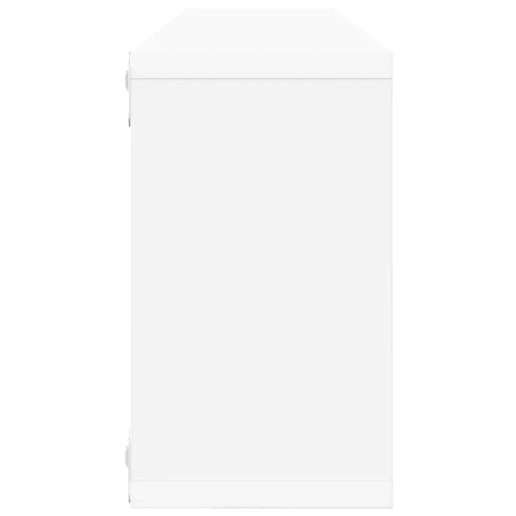 Mensole Parete a Cubo 4pz Bianco 80x15x26,5cm Truciolato cod mxl 33337