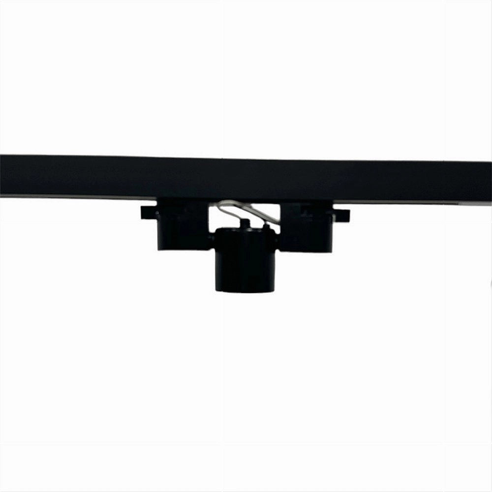 Trade Shop - Portalampada Per Binario Monofase Connettore Lampadine E27 Adattatore Pista-e27 - Nero