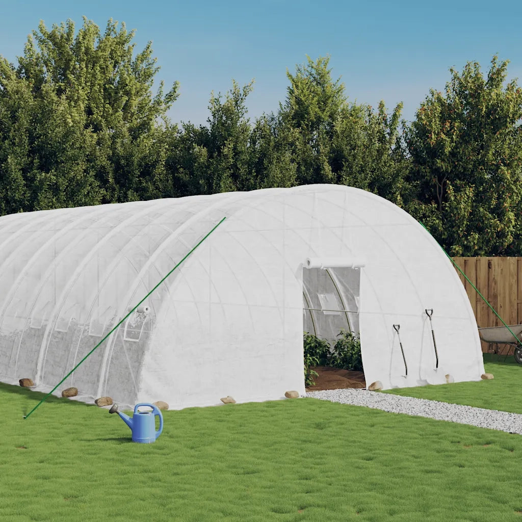 Serra con Telaio in Acciaio Bianco 36 mÂ² 6x6x2,85 mcod mxl 100713