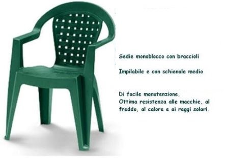 SEDIA MODELLO NORMA COLORE VERDE - DIMAPLAST 24000151
