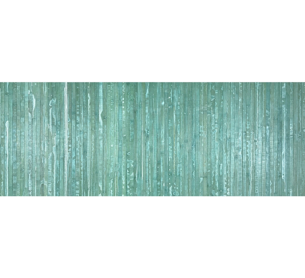 Tappeto Passatoia In Vero Bamboo Tappeto Cucina Ingresso In Legno Antiscivolo Aderente Lavabile E Antimacchia Tagliabile  - Anice - 50x200 cm