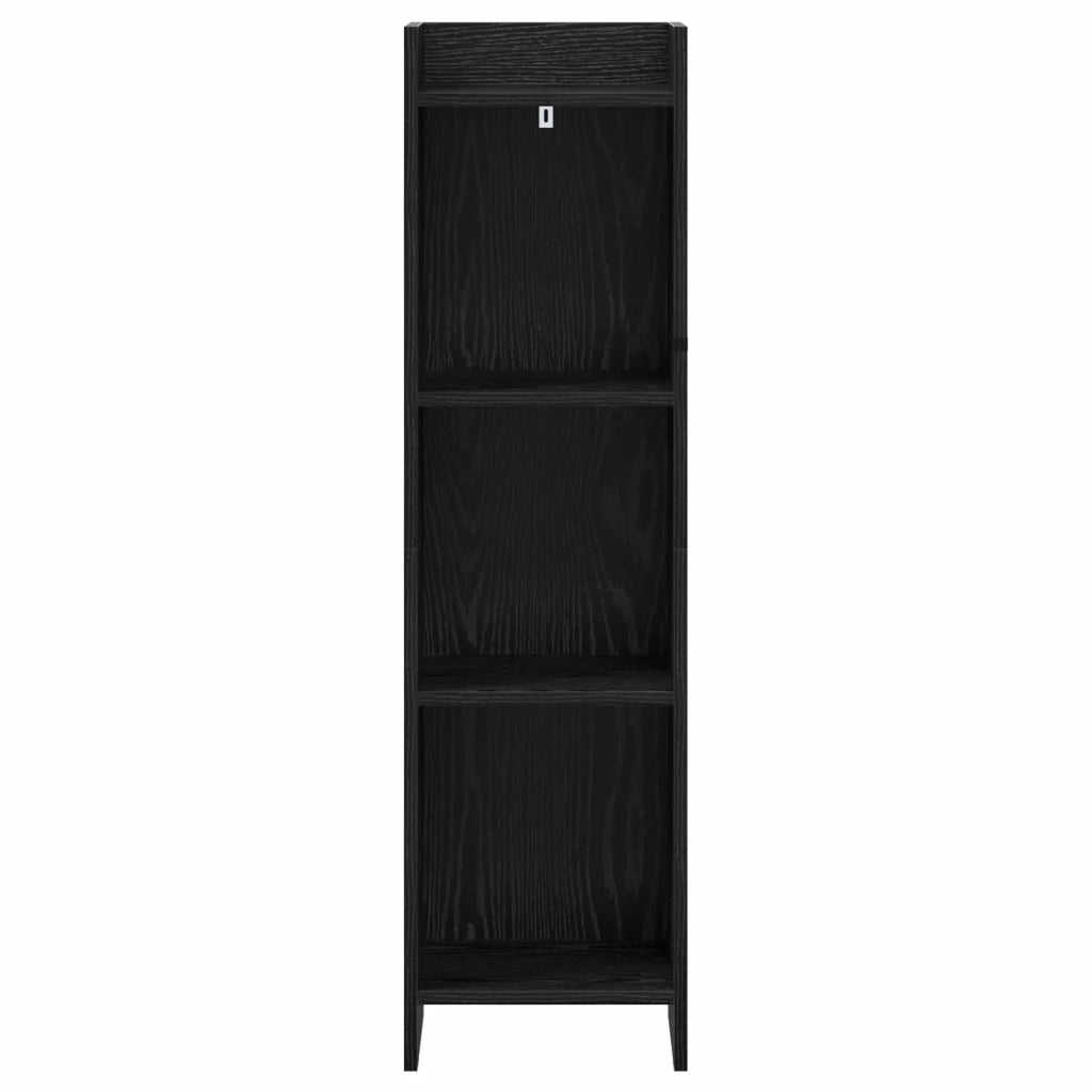 Libreria Rovere Nero 30 x 30 x 111 cm Legno ingegnerizzato 8011276