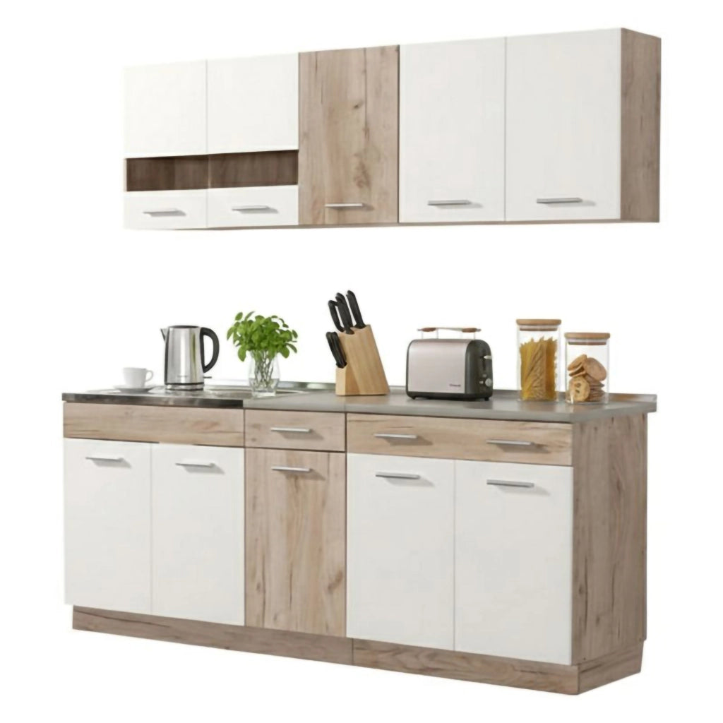Cucinino Bornago, Cucina 2 Cassetti, Elettrodomestici non inclusi, Bianco
