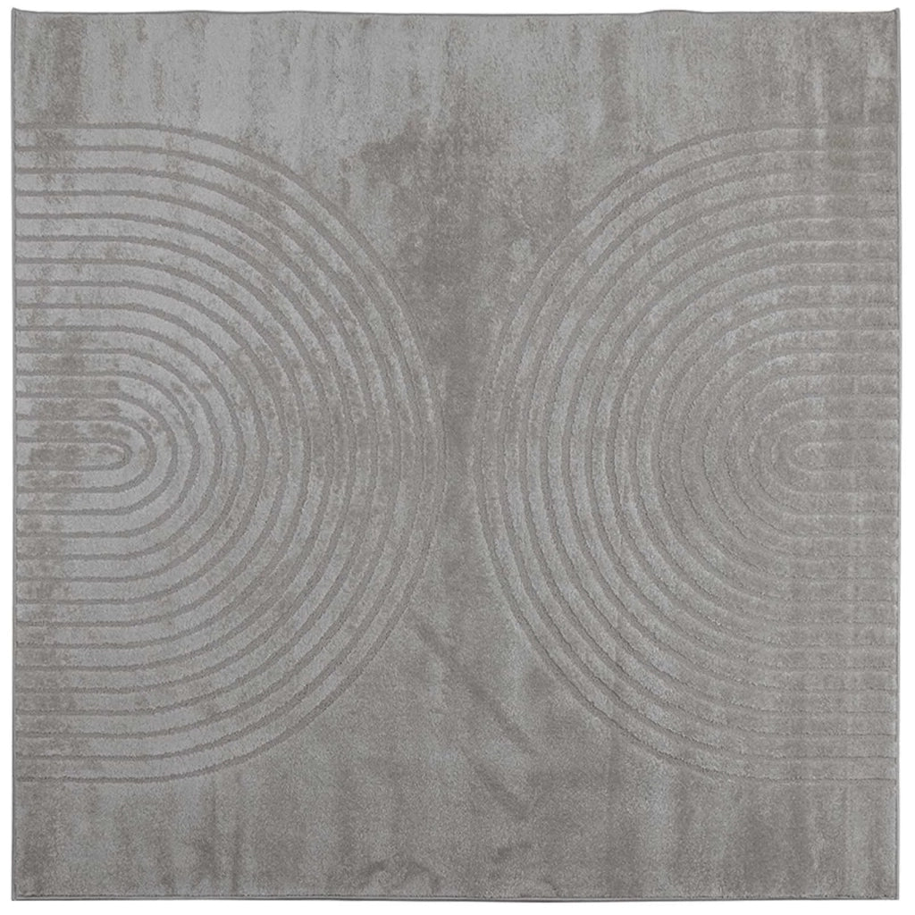 Tappeti per area Quadrato GALATI Grigio 200 x 200 cm Poliestere 42022825