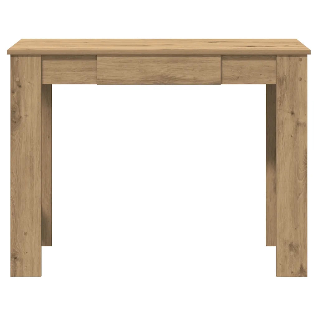 Scrivania Rovere Artigianale 100x45x75 cm in Legno Multistrato 860435