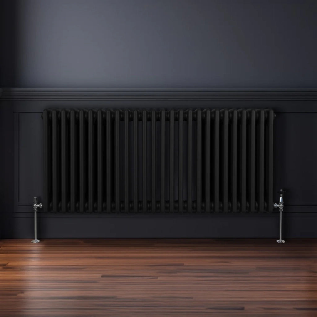Termosifone Radiatore a 3 colonne per riscaldamento centralizzato Nero 60 x 119cm