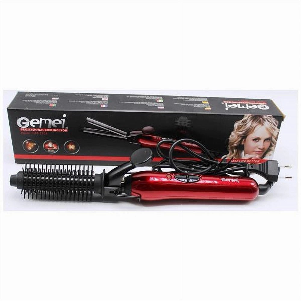 Trade Shop - Ferro Piastra Arricciacapelli Professionale 2in1 Ricci Mossi Con Pettine Gm-2906 -