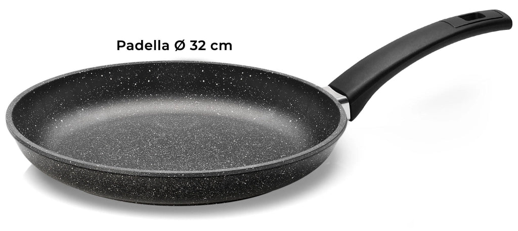 Batteria di Pentole 7 Pezzi in Alluminio Pressofuso Antiaderente Olympia Hard Cook Big