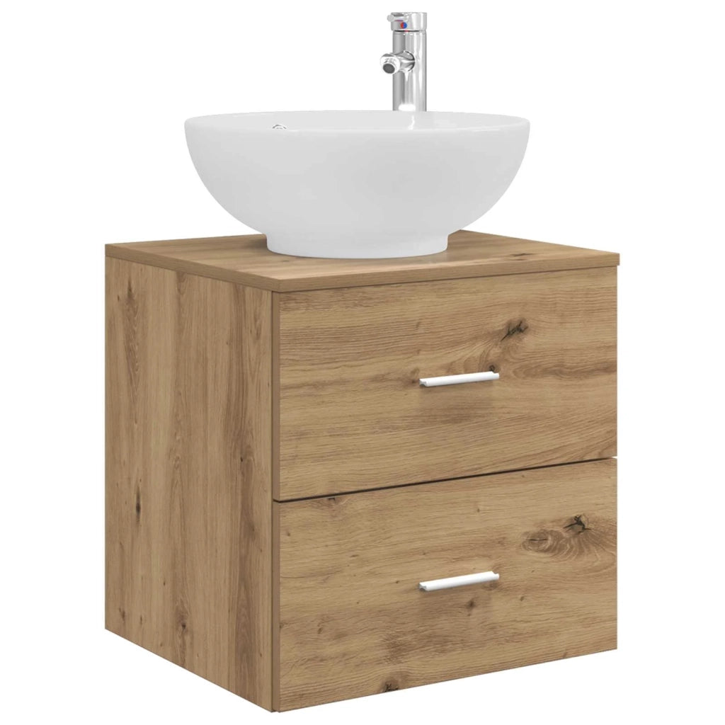 Set di mobili per il bagno 3 pz Rovere Artigianale 3405906