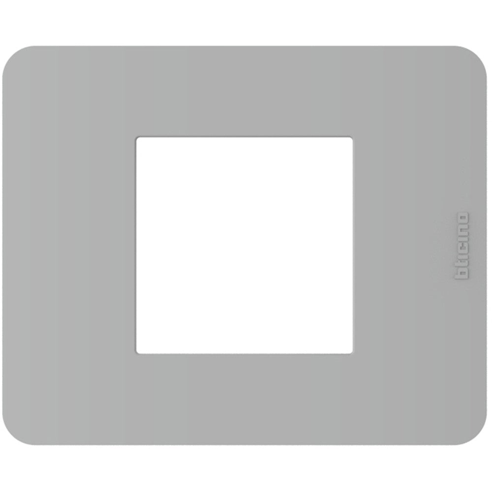 Placca Bticino MatixGO 2 moduli Grigio JA4802JG