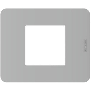 Placca Bticino MatixGO 2 moduli Grigio JA4802JG