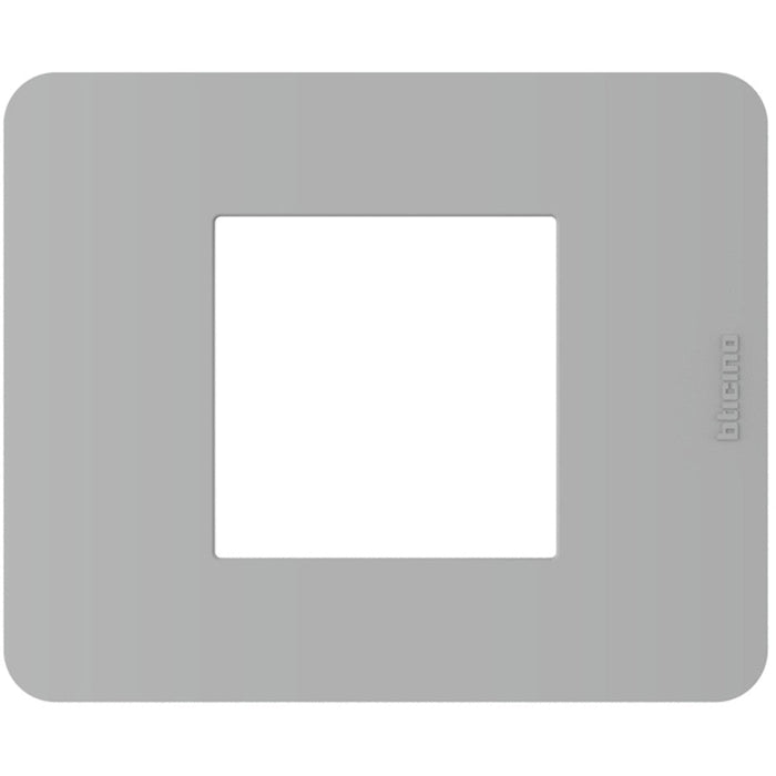 Placca Bticino MatixGO 2 moduli Grigio JA4802JG