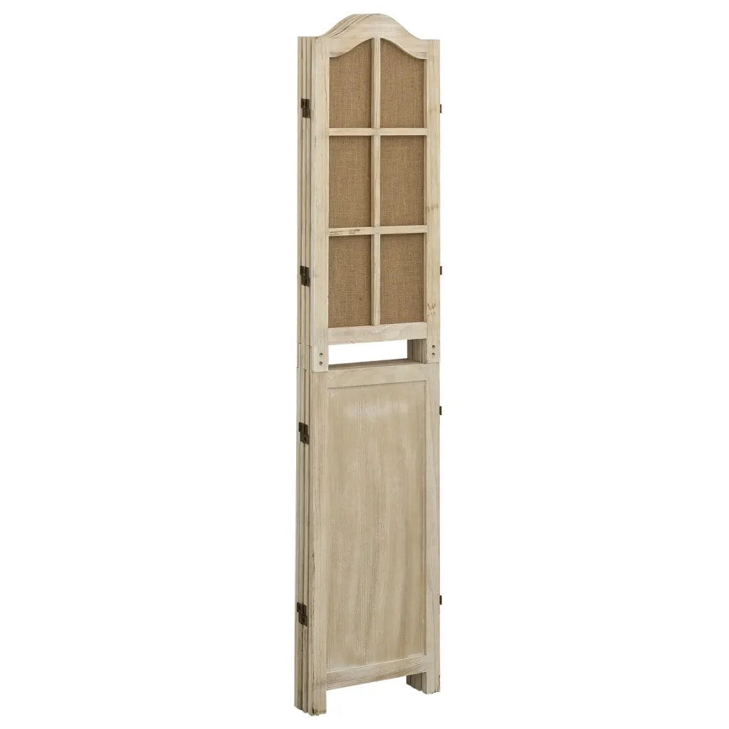 Divisorio a 4 Pannelli Marrone 140x165 cm in Tessuto cod mxl 69891
