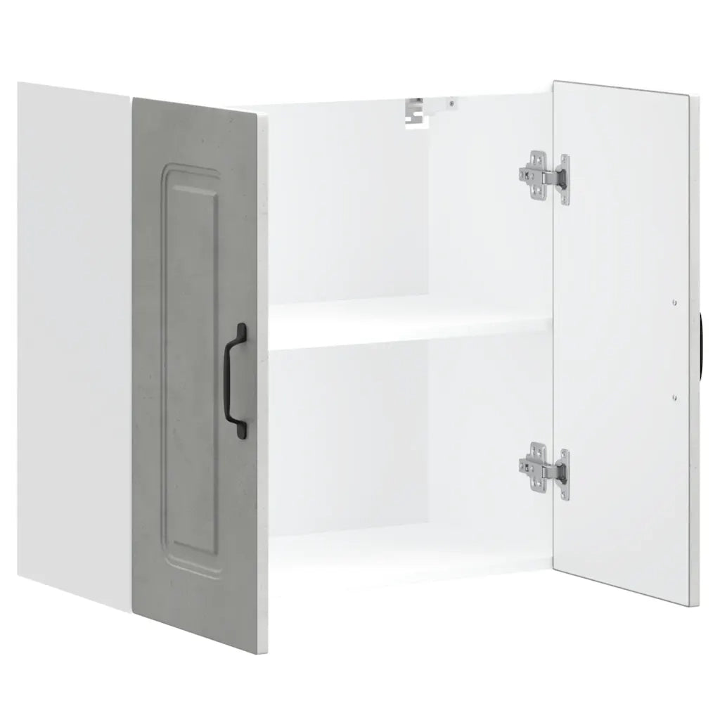 Pensile da Cucina | Mobile da Cucina Kalmar Grigio Cemento in Legno Multistrato