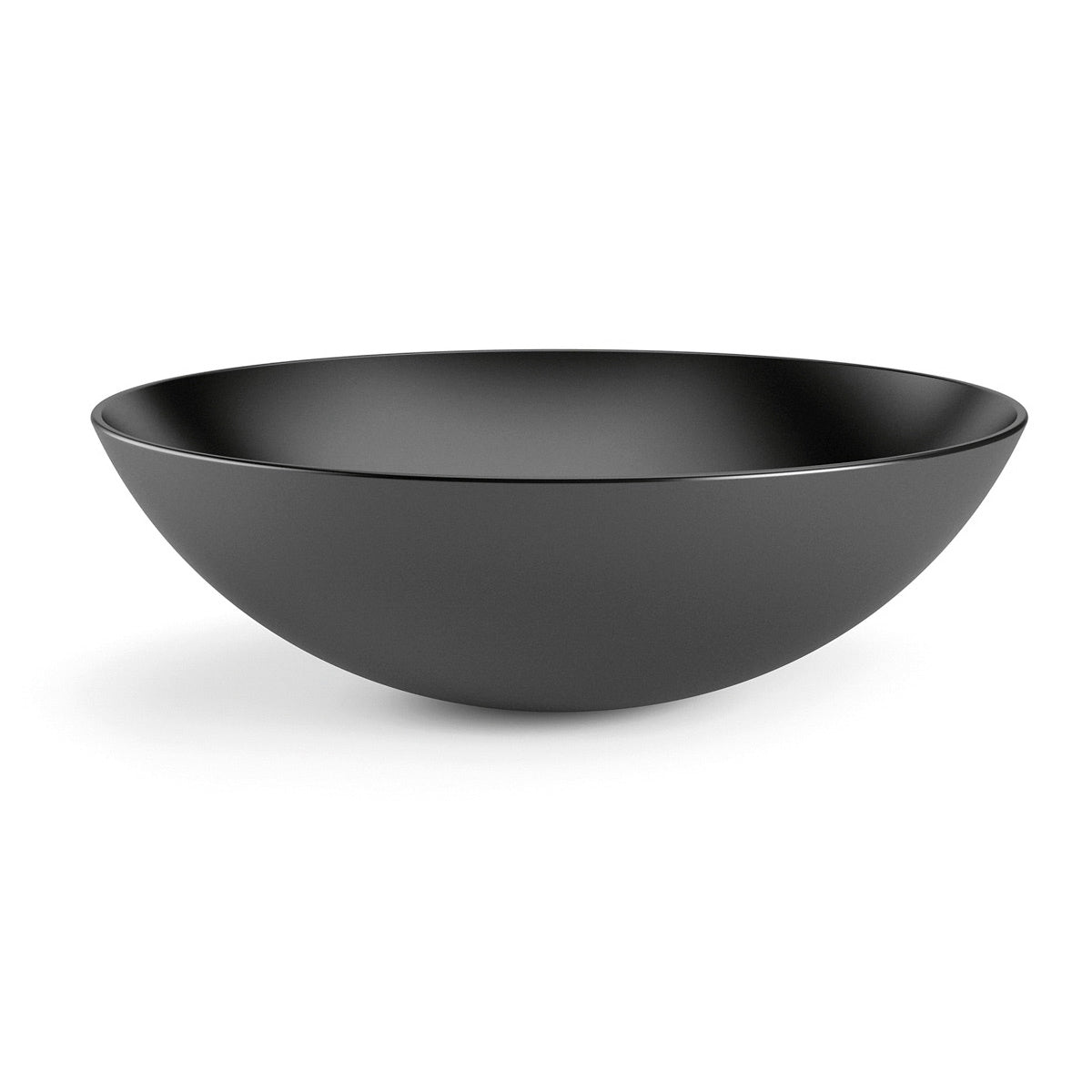 Lineabeta - Lavabo tondo da appoggio Acquaio in ceramica Ø29,5 cm antracite opaco