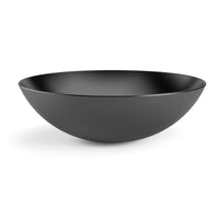 Lineabeta - Lavabo tondo da appoggio Acquaio in ceramica Ø29,5 cm antracite opaco