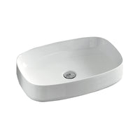 Lineabeta - Lavabo ovale da appoggio Acquaio in ceramica 59x38 bianco lucido