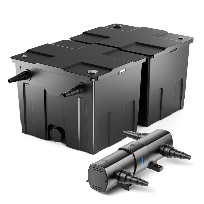 Set per laghetti filtro a camera 60000l chiarificatore UVC 24W