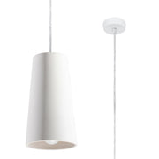 Lampada a sospensione HAVANA bianca ceramica Pure Lume GU10
