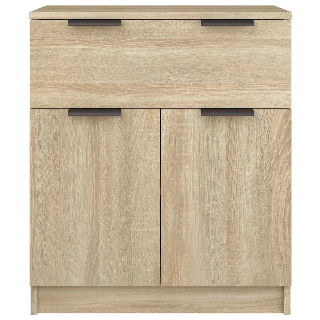 Buffet credenza cassettiera armadio mobile contenitore organizer cucina soggiorno rovere Sonoma 60 x 30 x 70 cm legno ingegnerizzato marrone 02_0031582