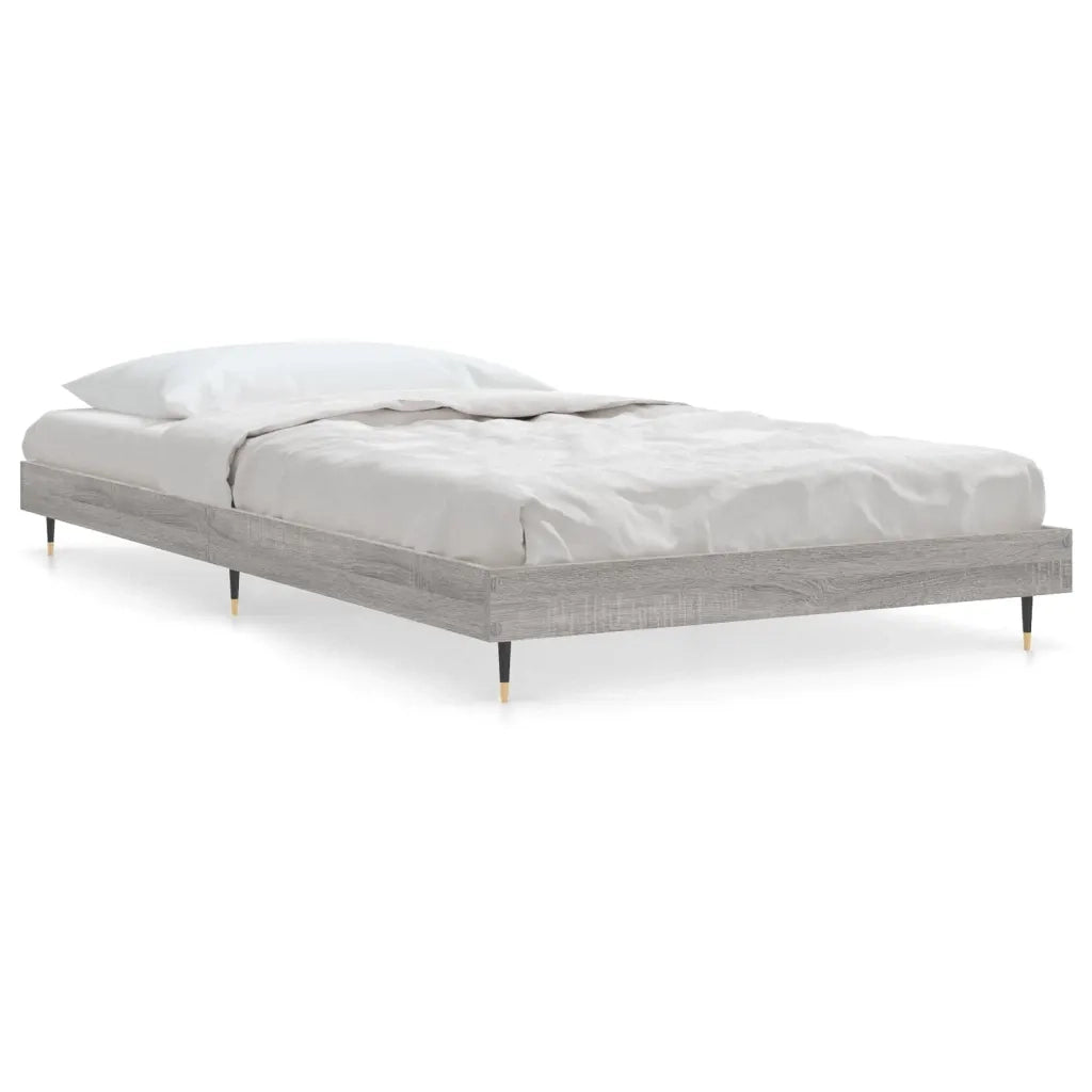 Giroletto-Struttura Letto Grigio Sonoma 90x200 cm in Legno Multistrato 282488