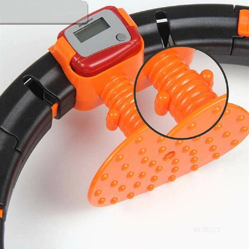 Trade Shop - Hula Hoop Intelligente Fitness Con Calcolatrice & Massaggiatore Perdere Peso -