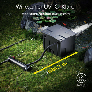 CUV-336 Chiarificatore acqua per laghetti 36W Sterilizzatore UVC