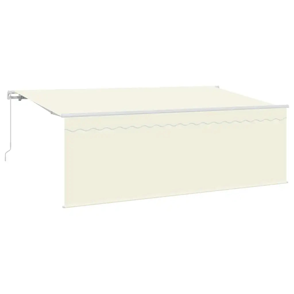 Tenda Retrattile Crema 350 x 200 cm Poliestere e Alluminio 3329640