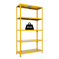 Scaffale in Metallo 5 Ripiani 100x40x187 cm  Ettore Giallo