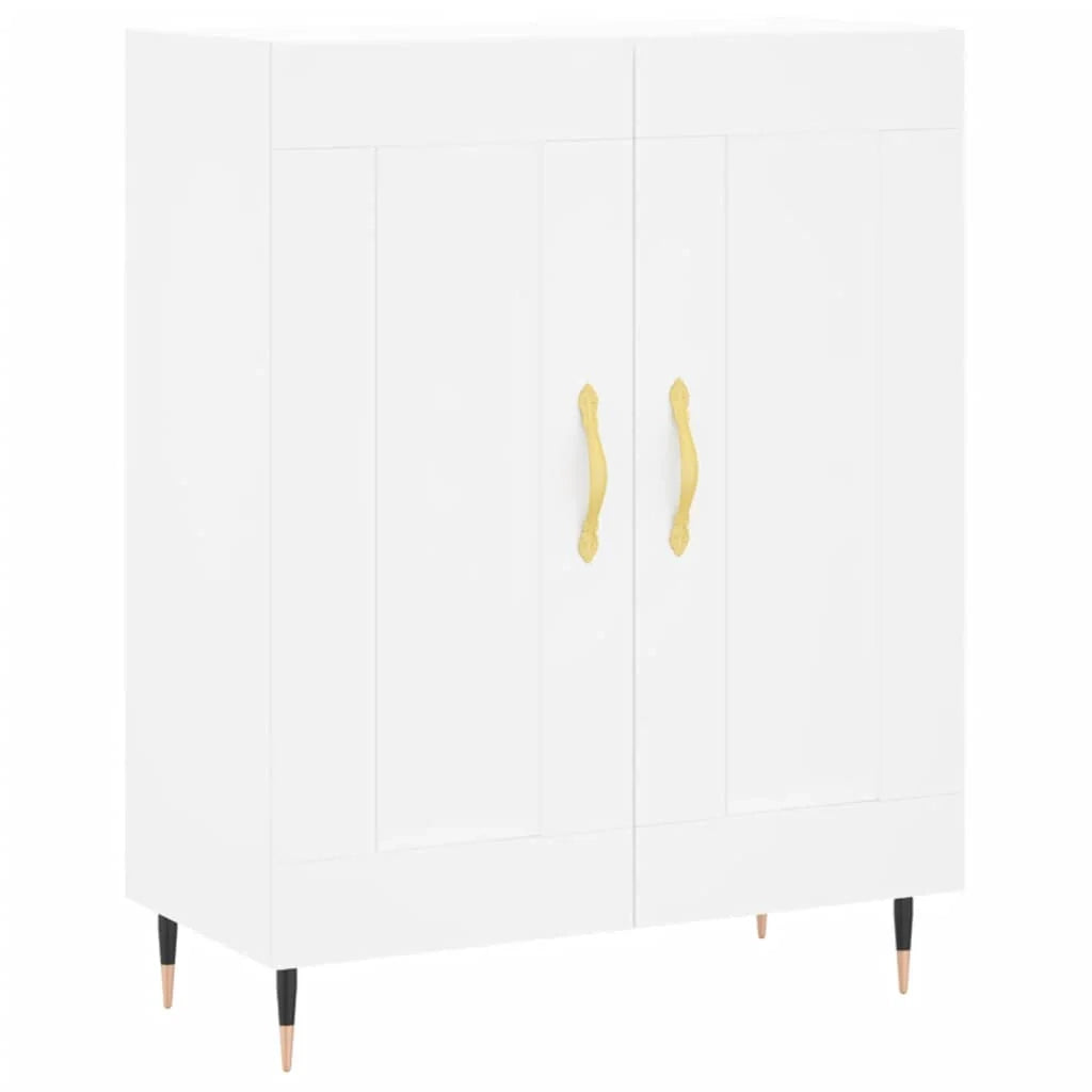 Buffet credenza cassettiera mobiletto mobile contenitore organizer cucina soggiorno salotto alto 69,5 x 34 x 180 cm legno ingegnerizzato bianco 02_0032734