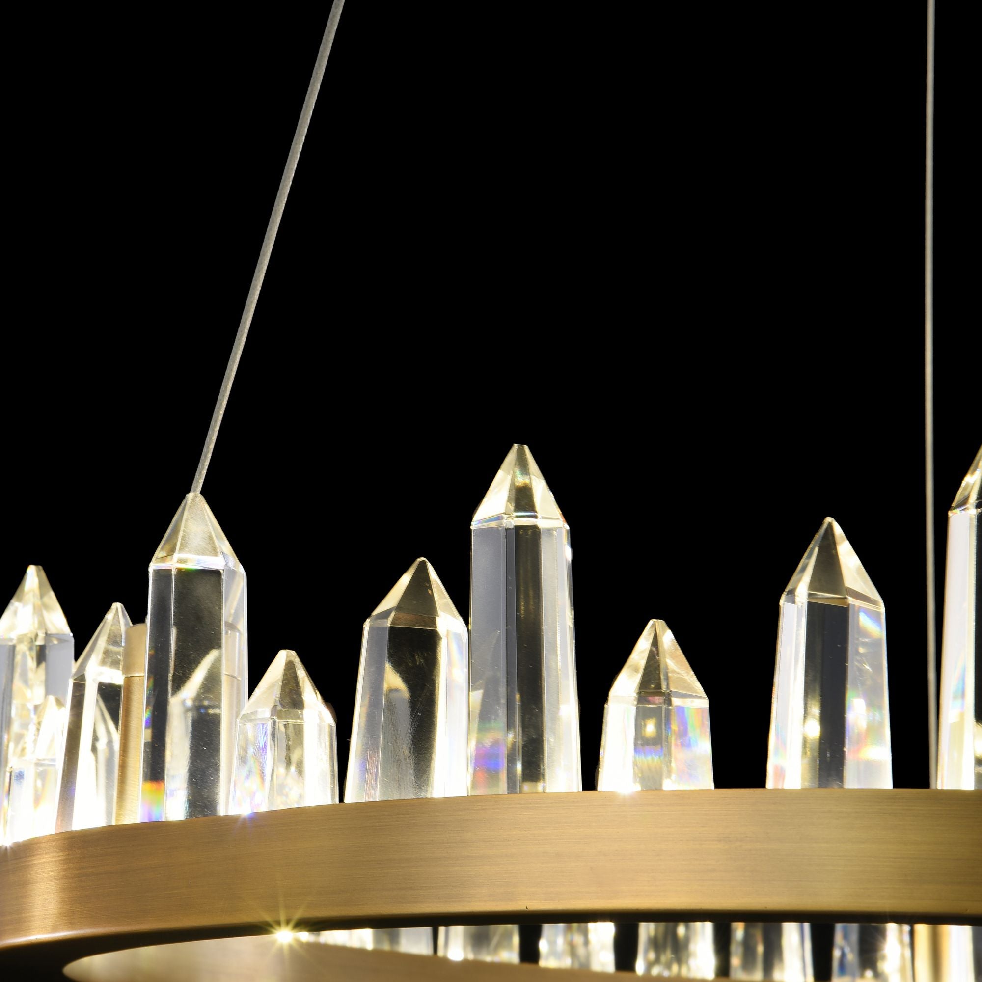 Lampada pendente Modern in Metallo Gletscher Ottone