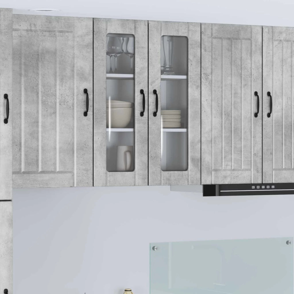 Mobile da cucina-Armadio da cucina Grigio cemento 60 x 31 x 80 cm 433804