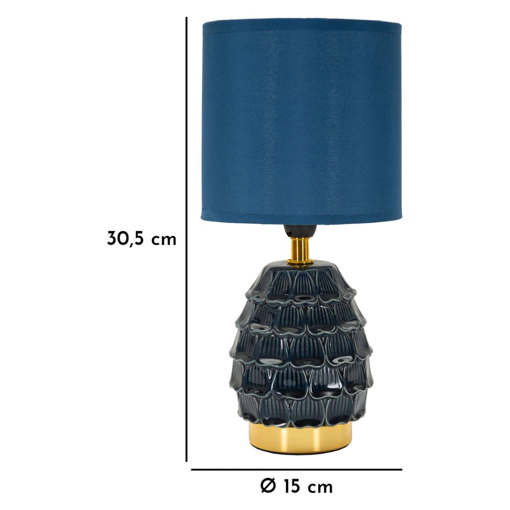 Talkee, Lampada da Tavolo Necessaria 1 Lampadina, blu