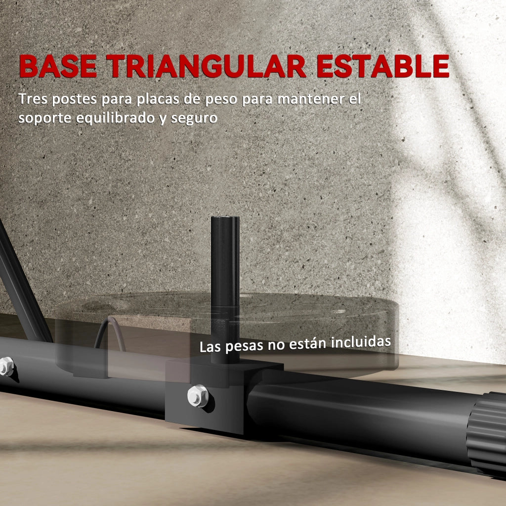 Sostegno per Sacco da Boxe Pieghevole Regolabile in Altezza ¨C zephmum ¨C Nero 170x90x182-225 cm