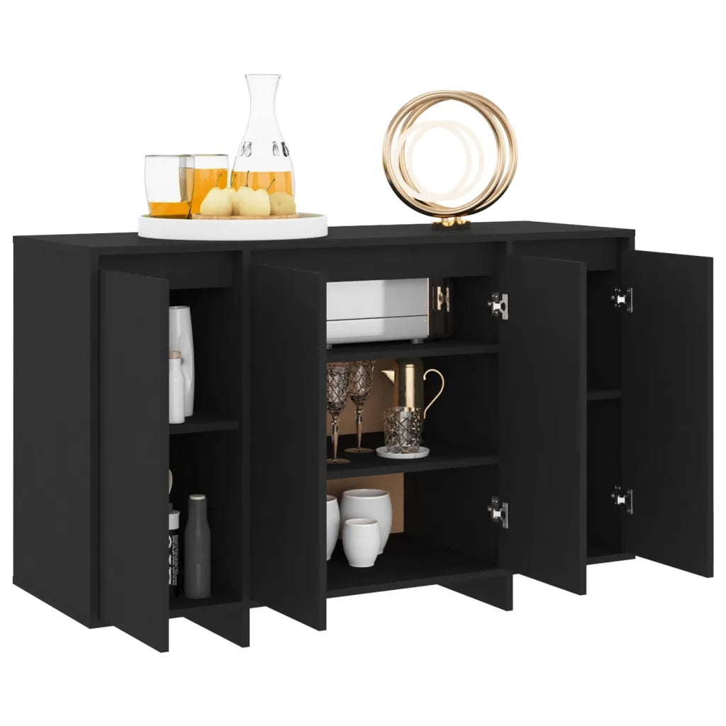 Credenza Nera 120x41x75 cm in Truciolato cod mxl 20957