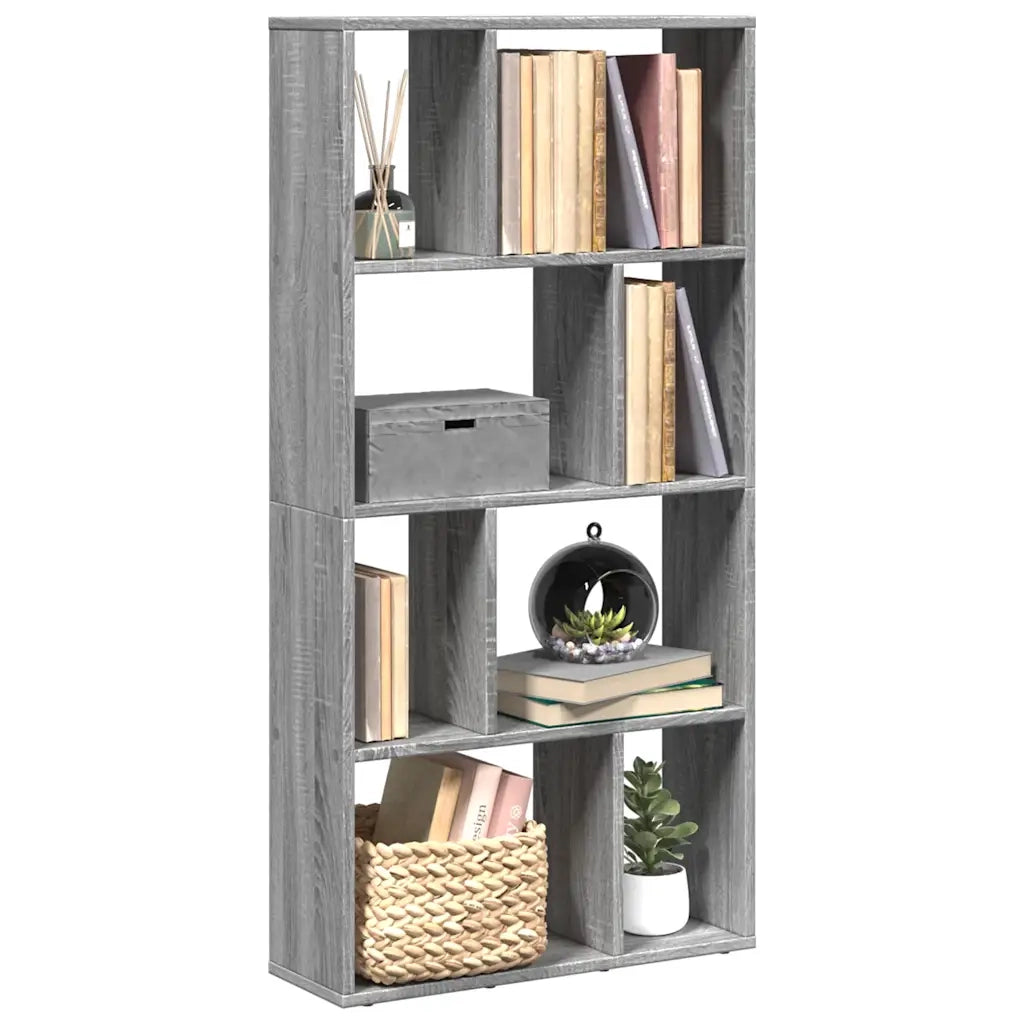 Libreria Grigio Sonoma 60x20x120,5 cm in Truciolato 858152