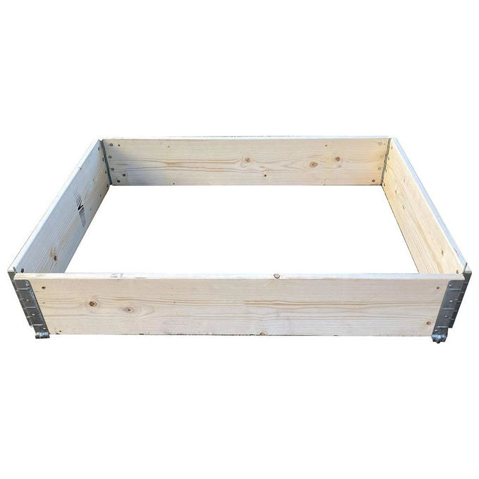 Kronus Aiuola Rialzata, 120x80 cm, Legno Naturale, Orto, Giardino