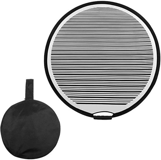 Pannello riflettente pieghevole 80 cm - Pannelli riflettenti pieghevoli con superficie riflettente a strisce - Alta resistenza - Affidabile e efficiente - Rilevamento danni
