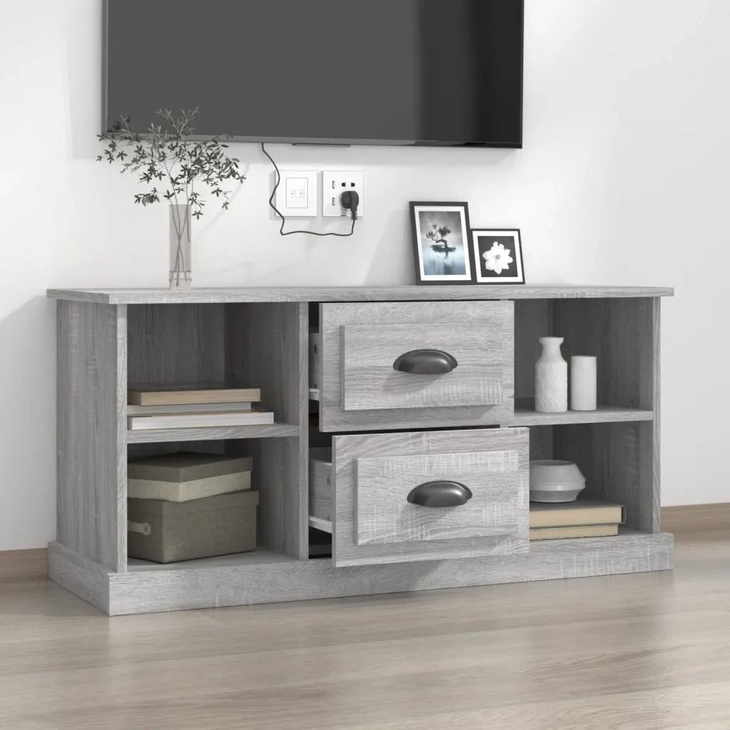 Mobile Porta TV Grigio Sonoma 99,5x35,5x48 cm Legno Multistratocod mxl 79235