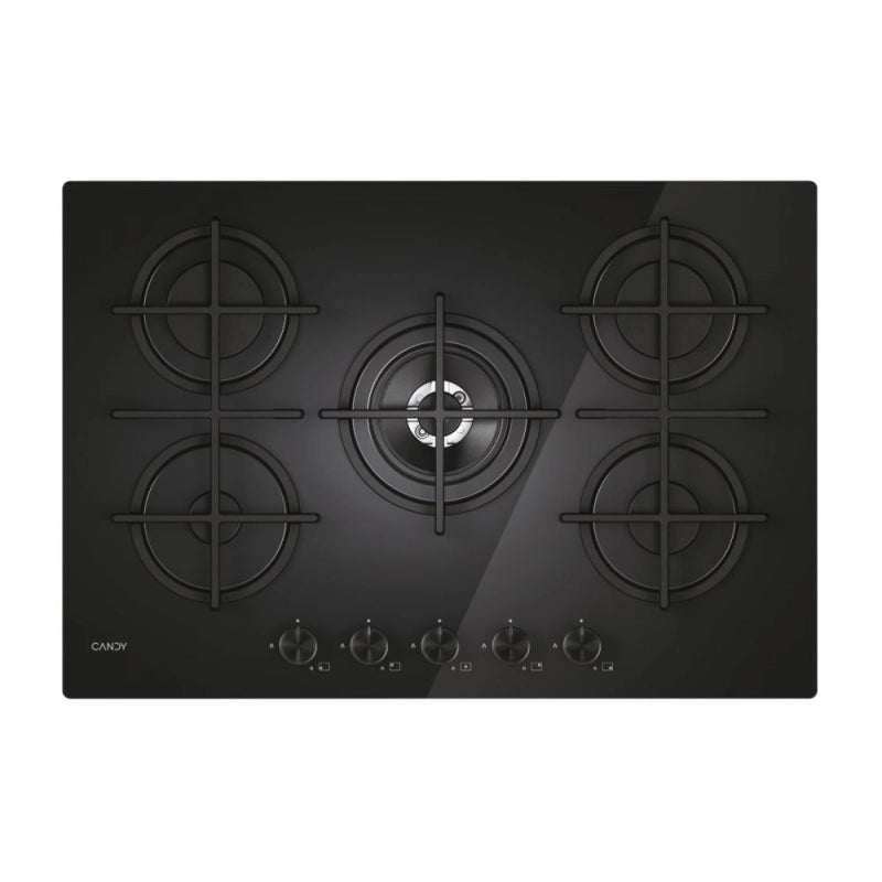 CANDY CVG74WTB PIANO COTTURA DA INCASSO 75 CM 5 FUOCHI A GAS COLORE NERO