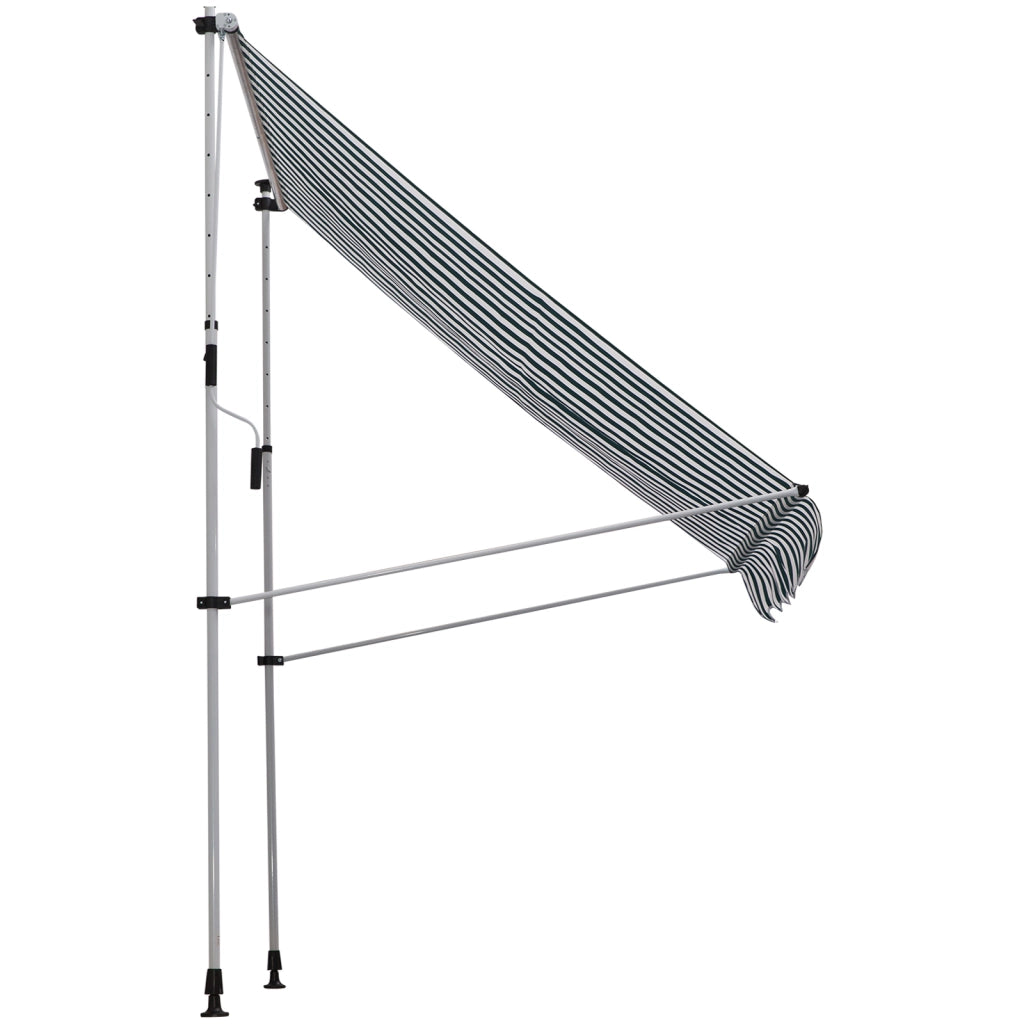 Tendone a braccio con manovella regolabile in altezza ¨C Zephmum ¨C Verde 150 cm