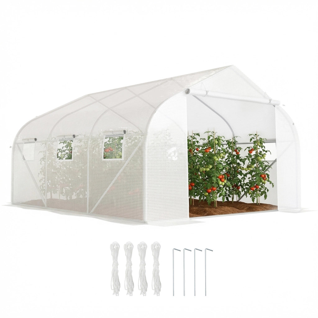 Tunnel per giardino ¨C zephmum ¨C bianco 350x300x200 cm