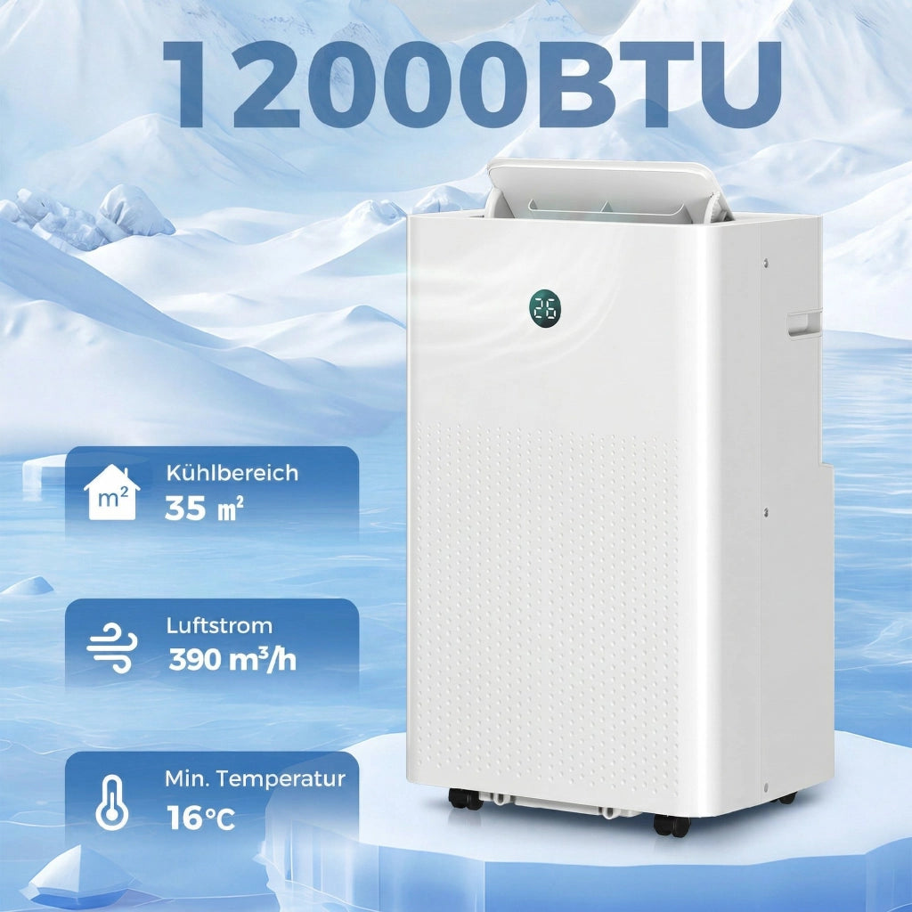 Condizionatore portatile 12000 BTU ¨C zephmum ¨C 4-in-1 WiFi controllo vocale