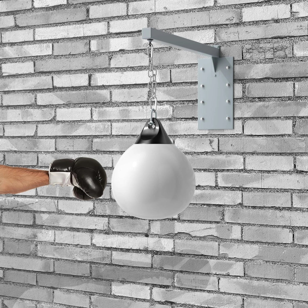Sacco da boxe per boxe, sacco da allenamento, con tubo dell'acqua, catena in metallo e moschettone, per adulti e ragazzi