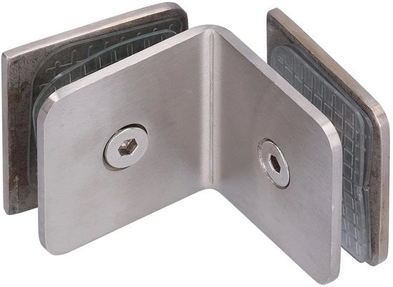 Accessorio per vetrata in acciaio inossidabile resistente all'usura per clip per vetrata da 8-12 mm - accessorio da bagno - accessorio da camera - resistente a urti - resistente all'umidità - meccanismo di apertura e chiusura