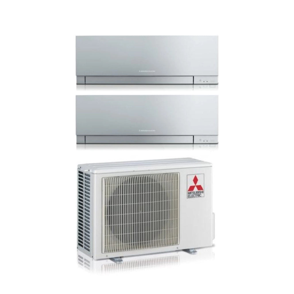 Condizionatore Dual Split Mitsubishi Electric Kirigamine Zen Silver 9+9 con MXZ-2F53VF R-32 Wi-Fi Integrato Argento