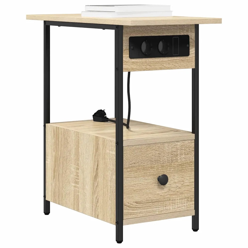 Armadio da Notte con cassetto Rovere Sonoma 60 x 30 x 61 cm 859596