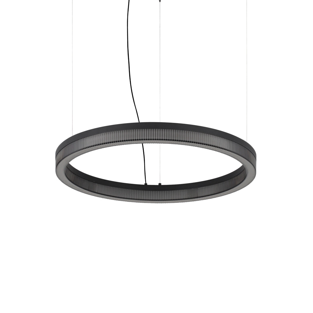Lampadario A Sospensione Crown 1 Luce Led Integrato Nero